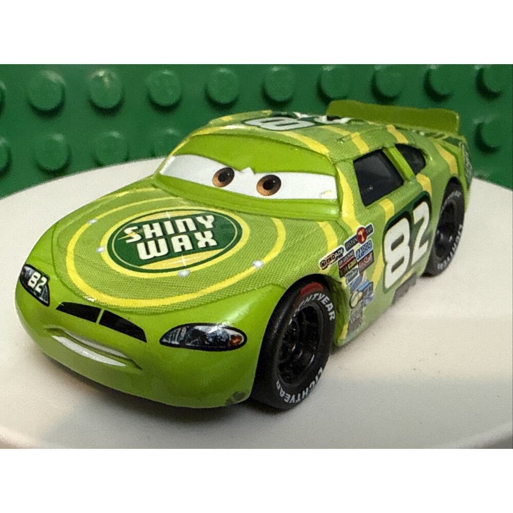 Disney Pixar Cars - DARREN LEADFOOT SHINY WAX Rubber Tires Piston - 1:55 Diecast
